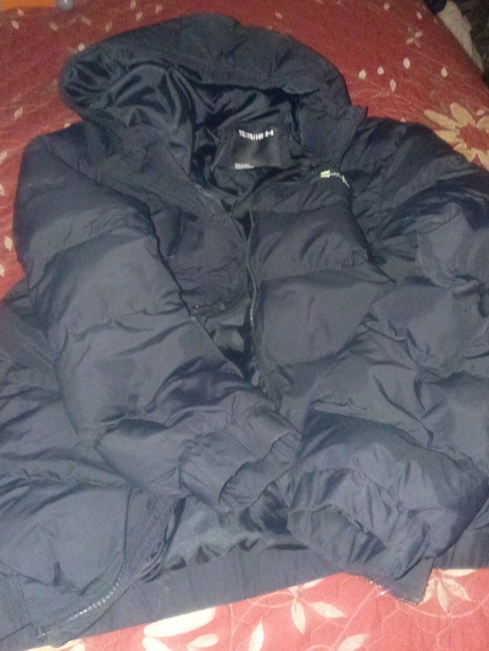 Kids Under Armour Black Puffer Jacket with Hood
